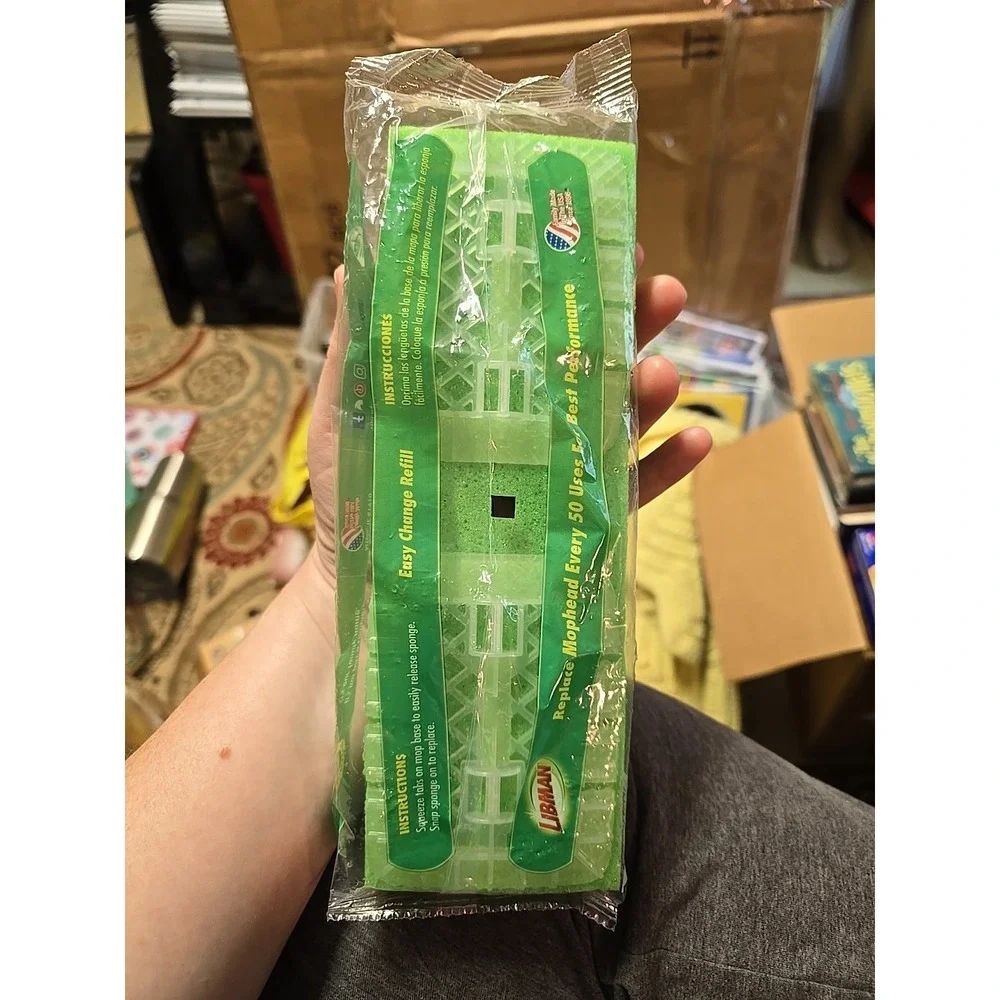 Libman Gator Mop Refill 9 Inch Super Absorbent Sponge Mop Head Made in USA New